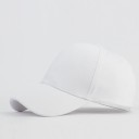 Gorra de mujer con abertura para coleta Gorra de béisbol monocromática con visera curva sin estampado Acrílico Talla universal 2