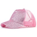 Gorra de rede feminina com brilhantes 3