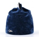 Gorra elegante para mujer con orejas de gato Piedras brillantes en las orejas Aspecto de terciopelo Material de algodón Circunferencia 8