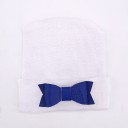 Gorro branco infantil com laço 6