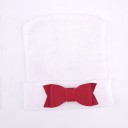 Gorro branco infantil com laço 4