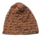 Gorro con estampado de texto escrito a mano En estilo hip hop para hombres y mujeres Gorro delgado de algodón para primavera y otoño Corte 14