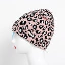 Gorro con patrón de leopardo Gorro de punto para hombres y mujeres Corte clásico con borde doblado De acrílico Circunferencia de cabeza de 55 a 3