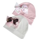 Gorro de algodão para crianças com laço A497 1