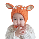 Gorro de bebé de croché Corço 46-50 cm 6-36 meses Com atilho no pescoço Gorro de inverno para bebés 1