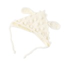 Gorro de croché para crianças com orelhas 4