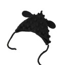 Gorro de croché para crianças com orelhas 3