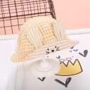 Gorro de cuadros para niños con orejas 5