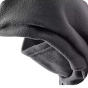 Gorro de Inverno com Máscara e Gola 56 x 46 cm Capuz Quente para Climas Frios Algodão Poliéster Proteção da Cabeça e Pescoço 2
