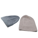 Gorro de inverno em malha térmica de pelúcia com pele de coelho Candy Color estilo coreano unissexo gorro quente para mulheres e homens no outono e inverno 10