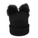 Gorro de inverno feminino com padrão de gato 5