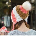 Gorro de inverno feminino em algodão em várias cores 4