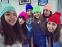 Gorro de inverno feminino em várias cores 6