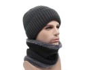 Gorro de Inverno Masculino e Cachecol 3