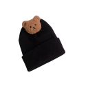 Gorro de Inverno para Bebés Circunferência da Cabeça 42–46 cm 0–12 meses Gorro de Poliéster Quente com Urso 3D Gorro de Inverno Macio para Bebés 5