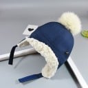 Gorro de inverno para crianças com aba 4