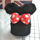 Gorro de Inverno para Crianças com Laço J2468 4