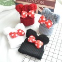 Gorro de Inverno para Crianças com Laço J2468 1