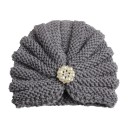 Gorro de inverno para menina com pérolas 5