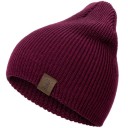 Gorro de inverno tricotado beanie para mulheres e homens Ponto canelado em acrílico Com emblema Tamanho universal para perímetro 9
