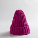 Gorro de invierno de punto unicolor Circunferencia 54–60 cm Unisex gorro de acrílico cálido Gorro suave de invierno para mujeres y hombres uso diario 4