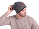 Gorro de invierno para hombre con pelo J2936 2