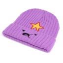 Gorro de invierno para mujer, color morado. 1