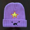 Gorro de invierno para mujer, color morado. 4