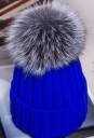 Gorro de invierno para mujer con pompón A545 4