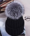 Gorro de invierno para mujer con pompón A545 2