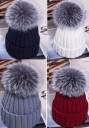 Gorro de invierno para mujer con pompón A545 1