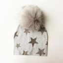 Gorro de invierno para niños con estrellas J574 2