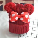 Gorro de invierno para niños con lazo J2468 6