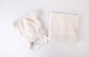 Gorro de invierno para niños con orejas + calentador de cuello J2469 10