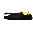 Gorro de invierno tejido con bordado que dice Security Negro con dobladillo enrollado Acrílico no picante Talla universal Contorno de cabeza 5