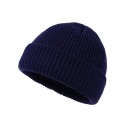 Gorro de lana tejido para hombres y mujeres Gorro cálido de un solo color Estilo moderno de moda Gorro de otoño e invierno en varios colores 8
