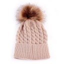 Gorro de malha infantil com pompom J857 9