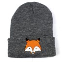 Gorro de malha infantil com raposa J2459 9
