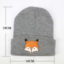 Gorro de malha infantil com raposa J2459 2