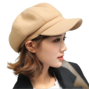 Gorro de mujer de otoño e invierno con visera Gorro de punto elegante y cálido Accesorio de cabeza estiloso Protección cómoda contra el frío 5