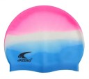 Gorro de natación de silicona impermeable Gorro de piscina colorido Talla M elástico Equipo de natación antideslizante 1