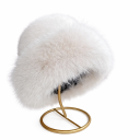 Gorro de pelúcia feminino 56-58 cm Poliéster Gorro de inverno quente Material macio e aquecido Conforto no uso Acessório estiloso para o inverno 2