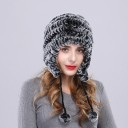 Gorro de punto de invierno para mujer A3190 6