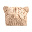 Gorro de punto de invierno para mujer con orejas. 5