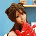 Gorro de punto de invierno para mujer con orejas. 2