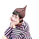 Gorro de punto de invierno para mujer, puntiagudo, 22×33 cm, 100% acrílico, gorro de espiral de un solo color con diseño floral, gorro suave, elástico y cálido, disponible en 11 colores 5