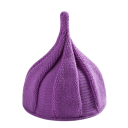 Gorro de punto de invierno para mujer, puntiagudo, 22×33 cm, 100% acrílico, gorro de espiral de un solo color con diseño floral, gorro suave 9