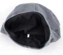 Gorro de punto para mujer con motivo floral de piedras Corte suelto y alargado Doble capa con parte trasera fruncida Algodón y acrílico 7