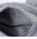 Gorro de punto para niños con orejas + calentador de cuello J2460 7