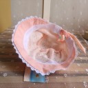 Gorro de renda para menina com aba 2